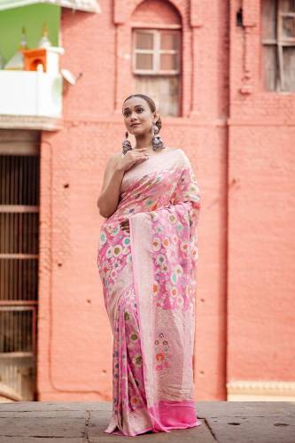 Banarasi Khaddi Georgette Saree Manufacturers in Varanasi