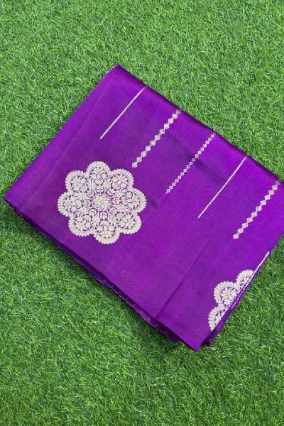 Dark Rani Pink Shade Pure Raw Mango Banarasi Handloom saree in Varanasi