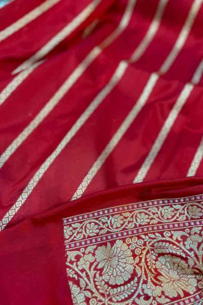 Exclusive Red pure Katan leaf boota Banarasi Handloom saree Manufacturers, Suppliers, Exporters in UK (United Kingdom)