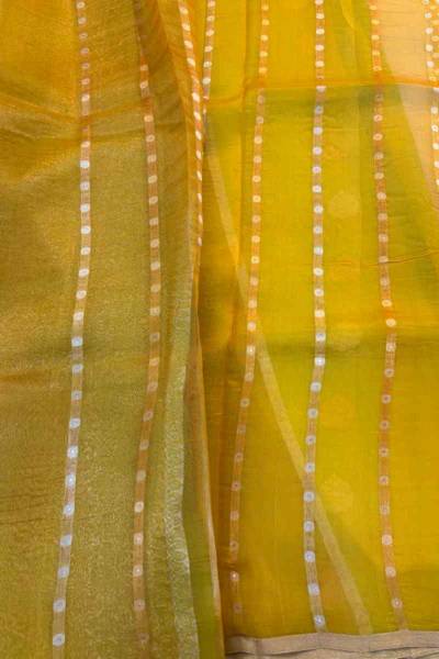 Lemon Orang Pure Kora Rungkaat Banarasi Saree in Varanasi