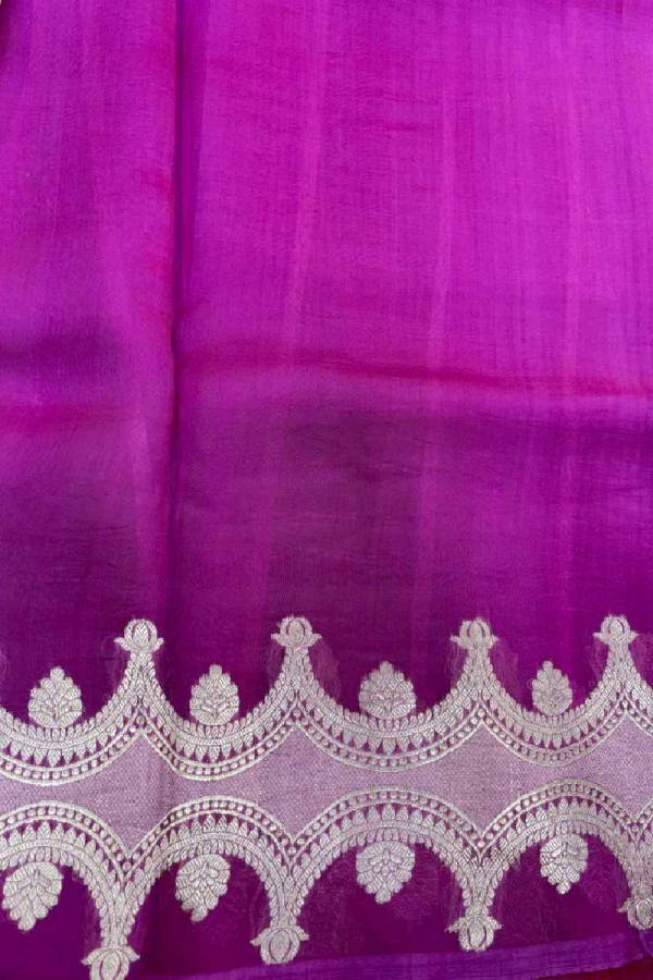 Pink Pure Kora Katan Rungkaat Banarasi Handloom Saree in Varanasi