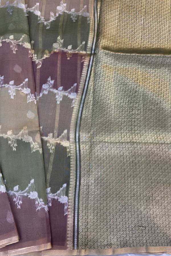 Pure Kora Rangkaat Banarasi Handloom Saree in Varanasi