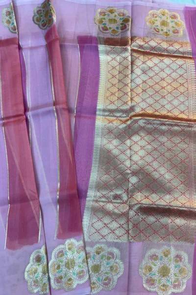 Pure Kora Rungkaat Banarasi Handloom Saree in Varanasi