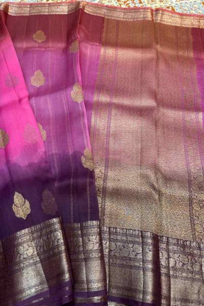 Pure Kora With Antique Zare Banarasi Handloom Saree in Varanasi