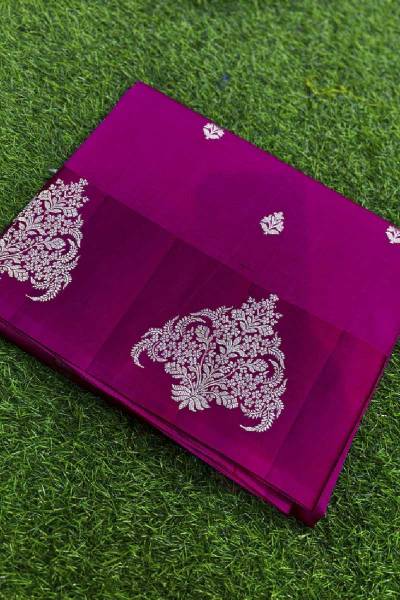 Rani Pink Pure Raw Mango Banarasi Handloom Saree Manufacturers, Suppliers, Exporters in
                                                                         Varanasi