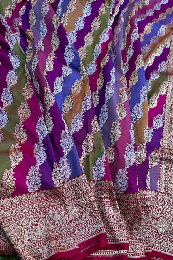 Rungkaat Katan Kadhiyal Banarasi Handloom Saree in Varanasi