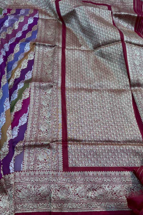 Rungkaat Katan Kadhiyal Banarasi Handloom Saree in Varanasi